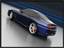 Szyby, Ferrari 550, Niebieskie, Ciemne